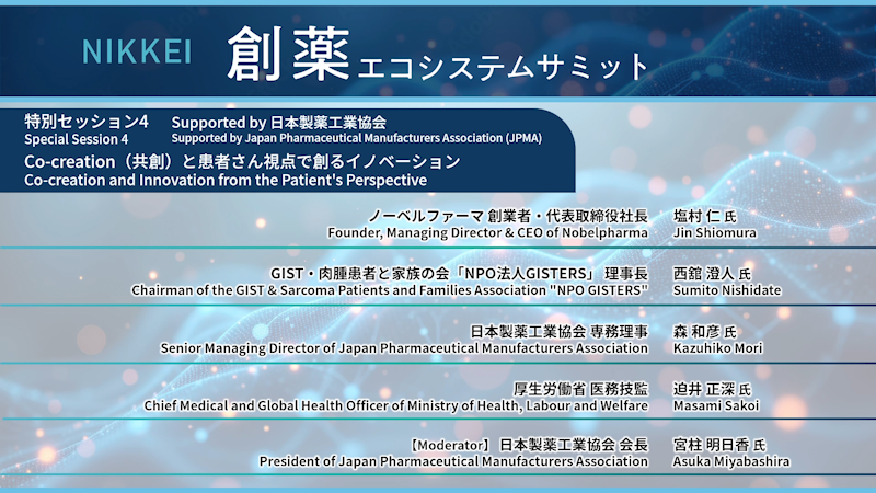 Special Session 4"Co-creation and Innovation from the Patient's Perspective"