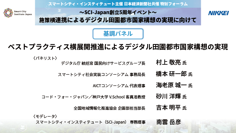 ベストプラクティス横展開推進によるデジタル田園都市国家構想の実現